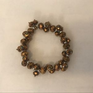 Brown beaded bracelet